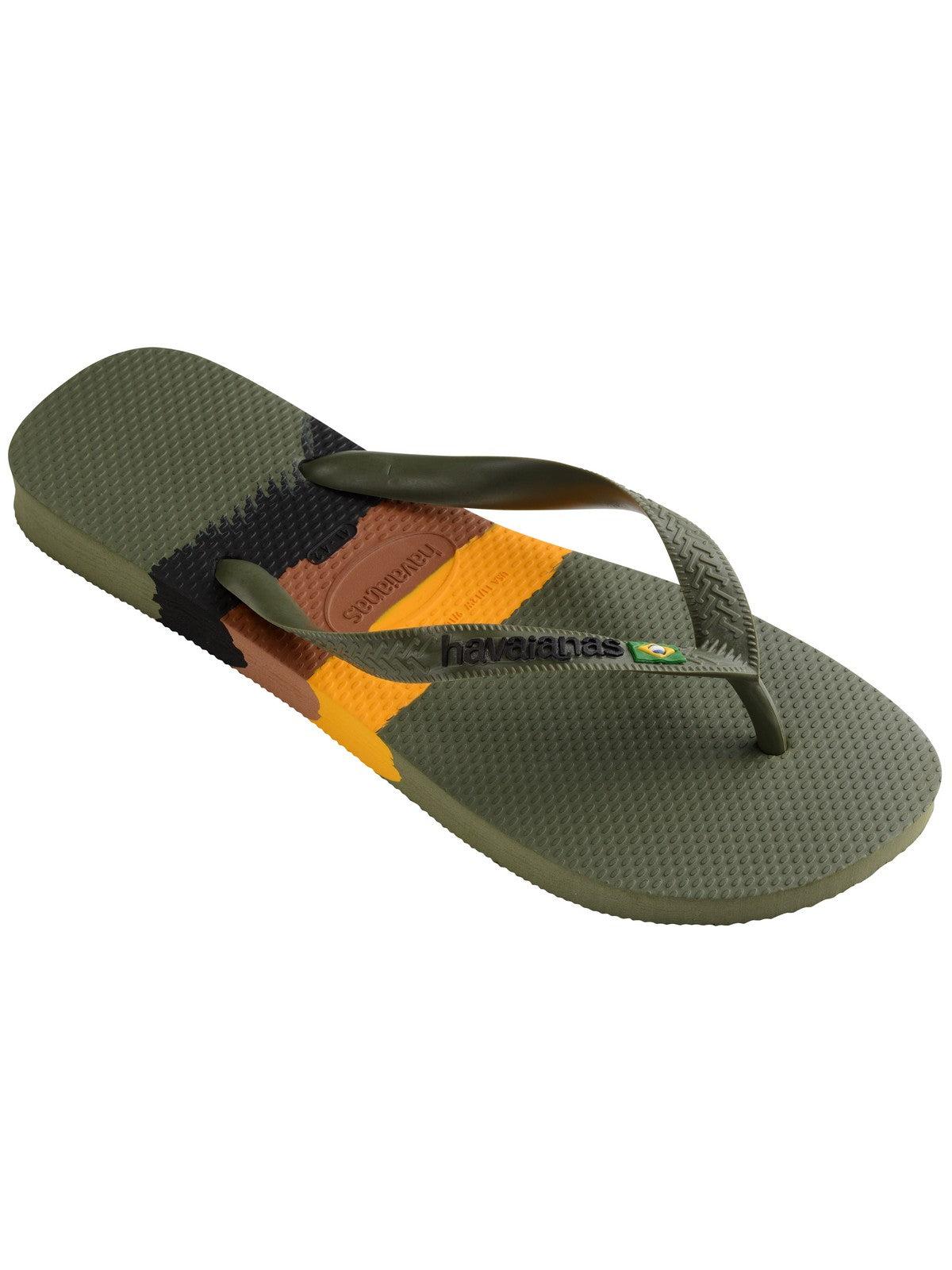 HAVAIANAS Infradito Unisex adulto Hav. Brasil Tech 4147239.0869 Verde - Stilato