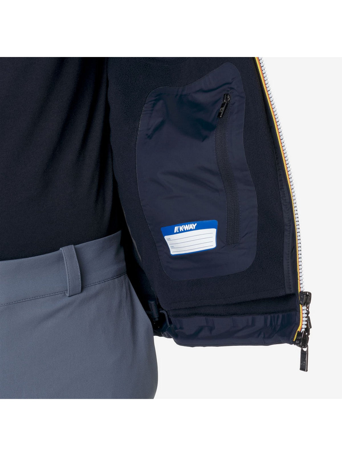 K-WAY Giubbino Uomo Jacko bonded K6131BW A2B Blu - Stilato