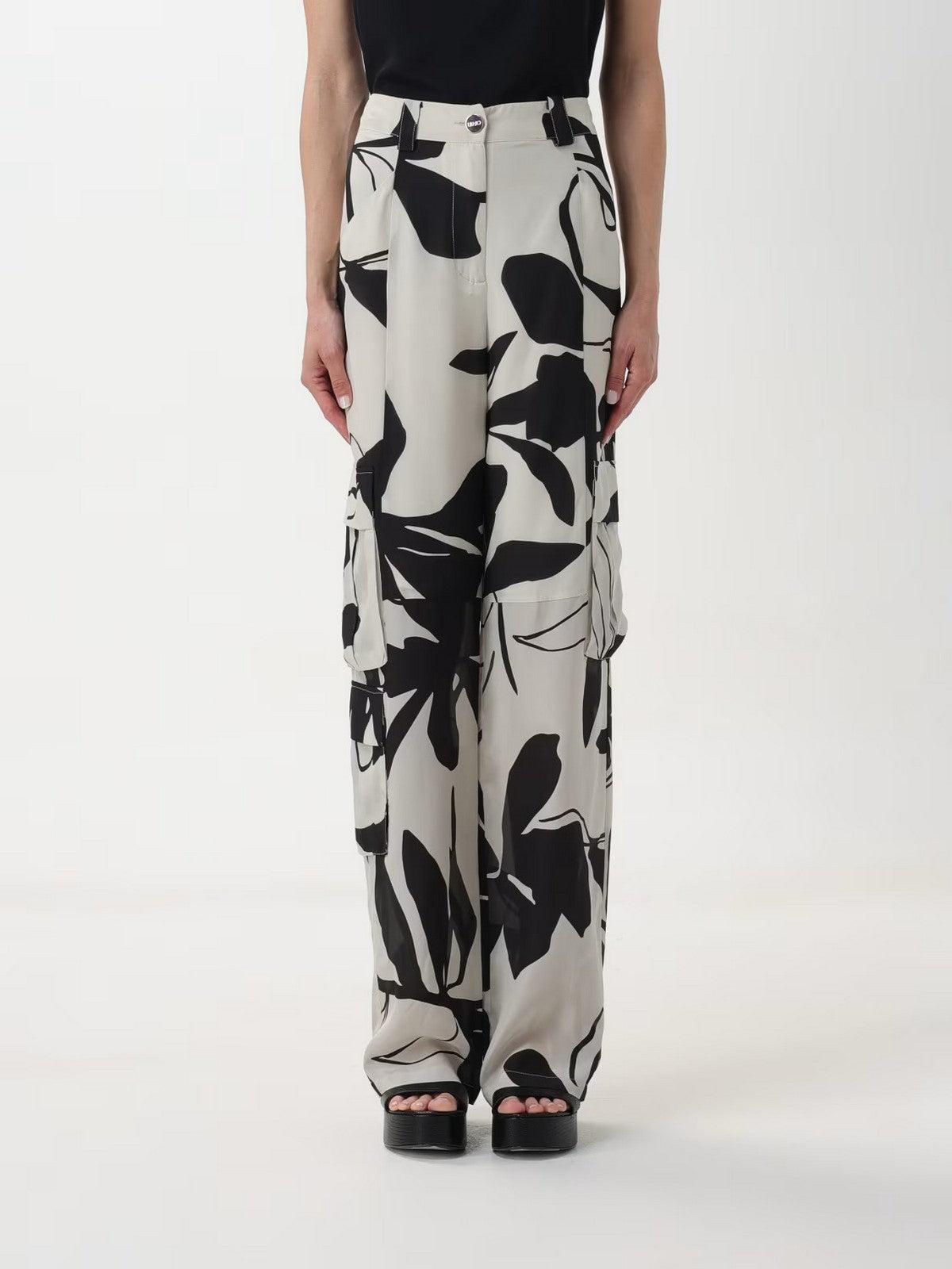 LIU JO BLACK Pantalone Donna CA4197T3598 N9027 Bianco - Stilato