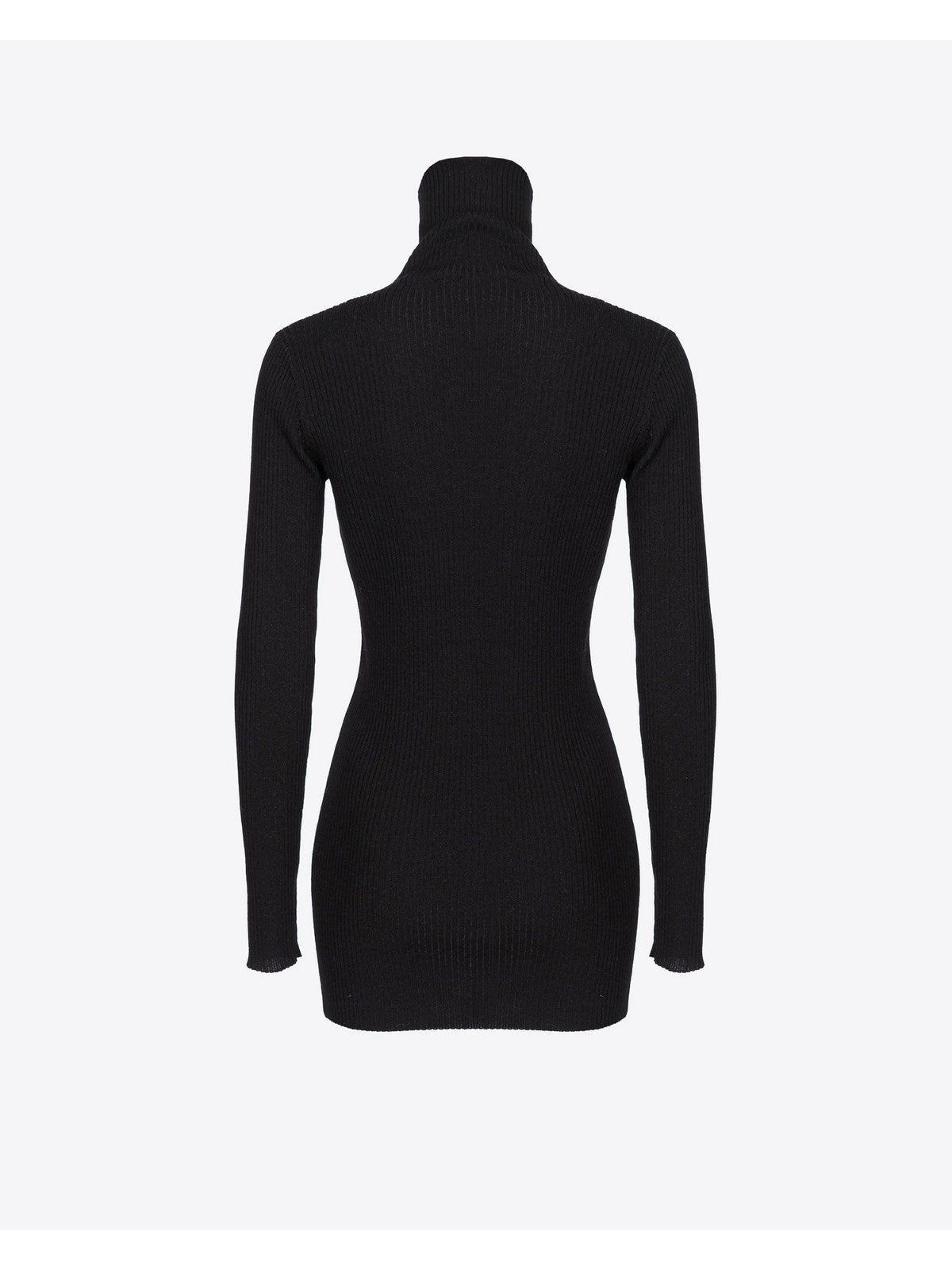 PINKO Maglione Donna Tartaruga Maglia Lana Logo In 102020-A18M Z99 Nero - Stilato