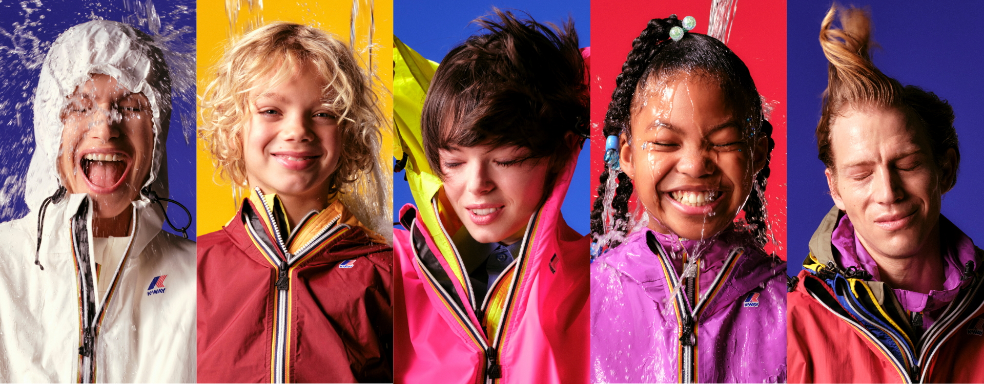 K-Way: Ropa informal para hombres, mujeres y niños.