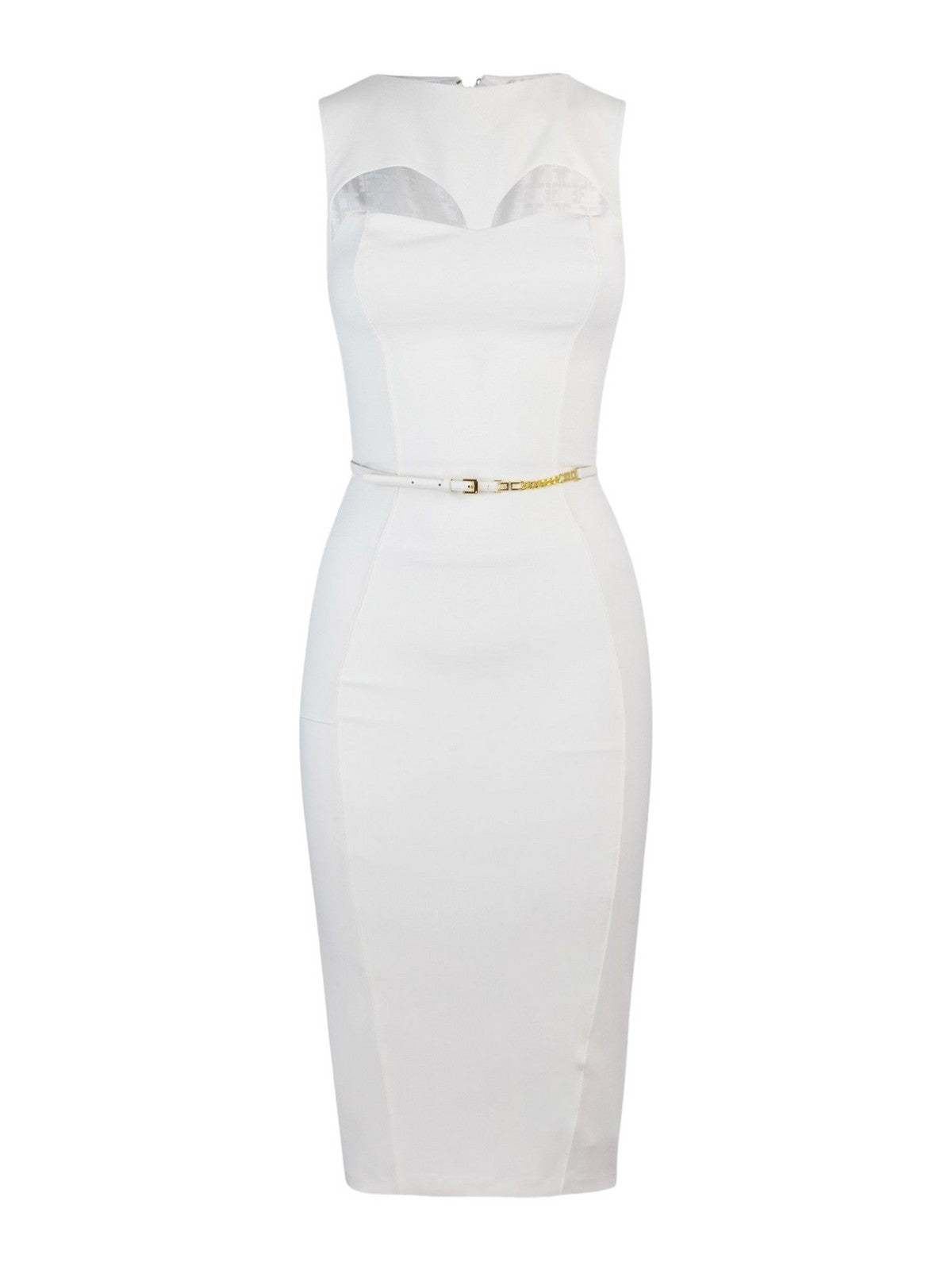 ELISABETTA FRANCHI Vestido de mujer AB60742E2 360 Marfil - Estilo