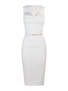 ELISABETTA FRANCHI Vestido de mujer AB60742E2 360 Marfil - Estilo