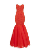 ELISABETTA FRANCHI Γυναικείο Φόρεμα AB61542E2 800 Κόκκινο - Στυλιζαρισμένο