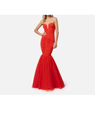 ELISABETTA FRANCHI Γυναικείο Φόρεμα AB61542E2 800 Κόκκινο - Στυλιζαρισμένο