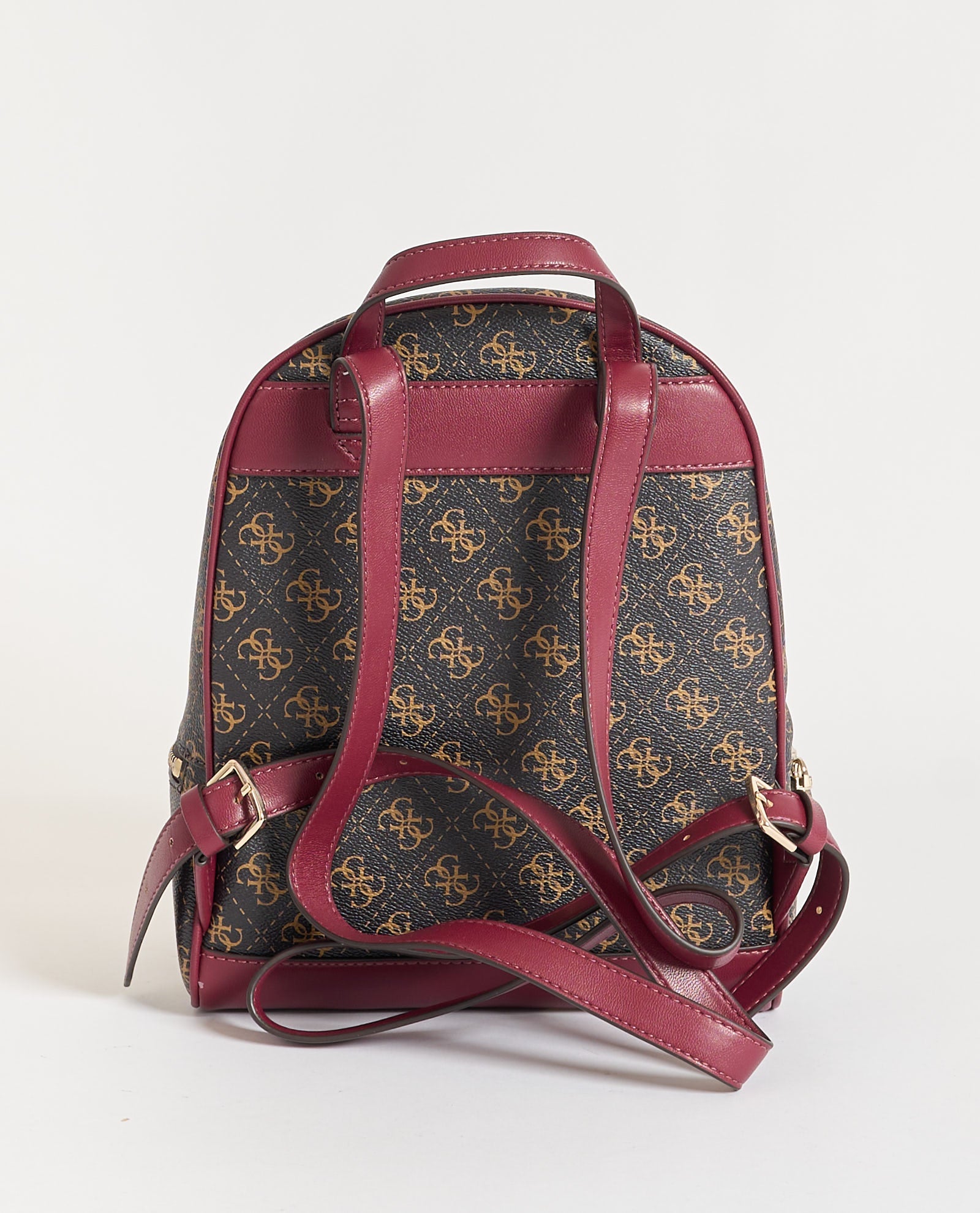 Sac à dos GUESS pour femme FOLLIE SMALL BACKPACK TWLQ96 76032 BNL MARRON LOGO