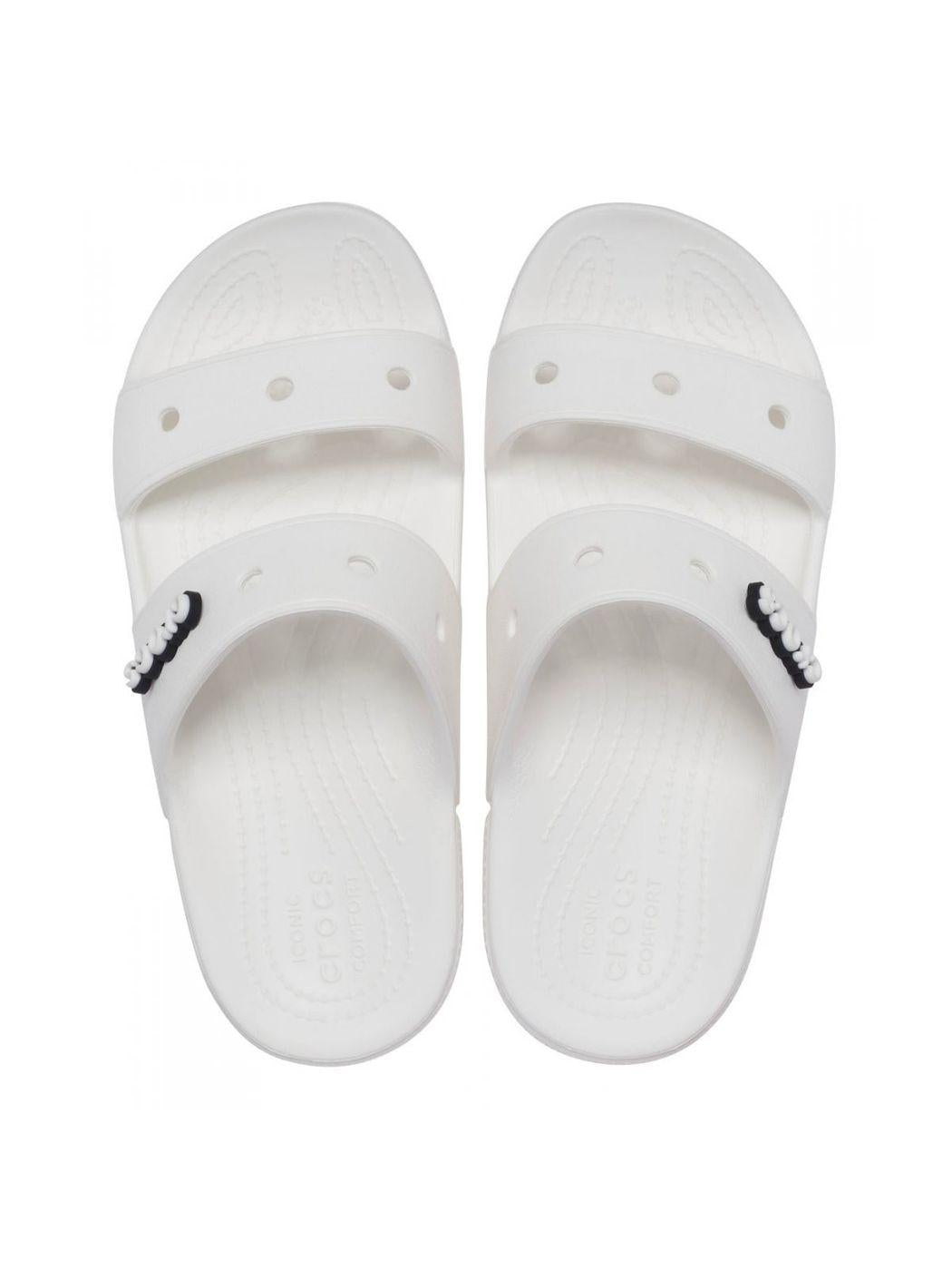 Παντόφλες ενηλίκων CROCS Unisex Classic Crocs Sandal 206761 100 Λευκό - Στυλιζαρισμένο