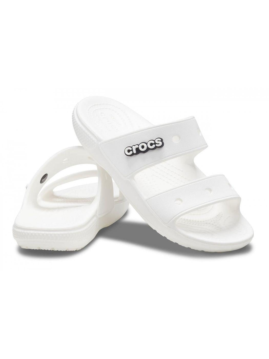 Παντόφλες ενηλίκων CROCS Unisex Classic Crocs Sandal 206761 100 Λευκό - Στυλιζαρισμένο