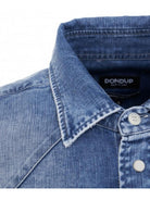 DONDUP Ανδρικό Πουκάμισο UC300R DS0259U FP6 800 Μπλε - Στυλιζαρισμένο