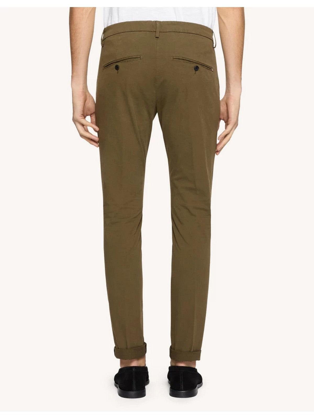 Pantalones Gaubert DONDUP para hombre UP235 GSE046U PTD 656 Verde - Rectos