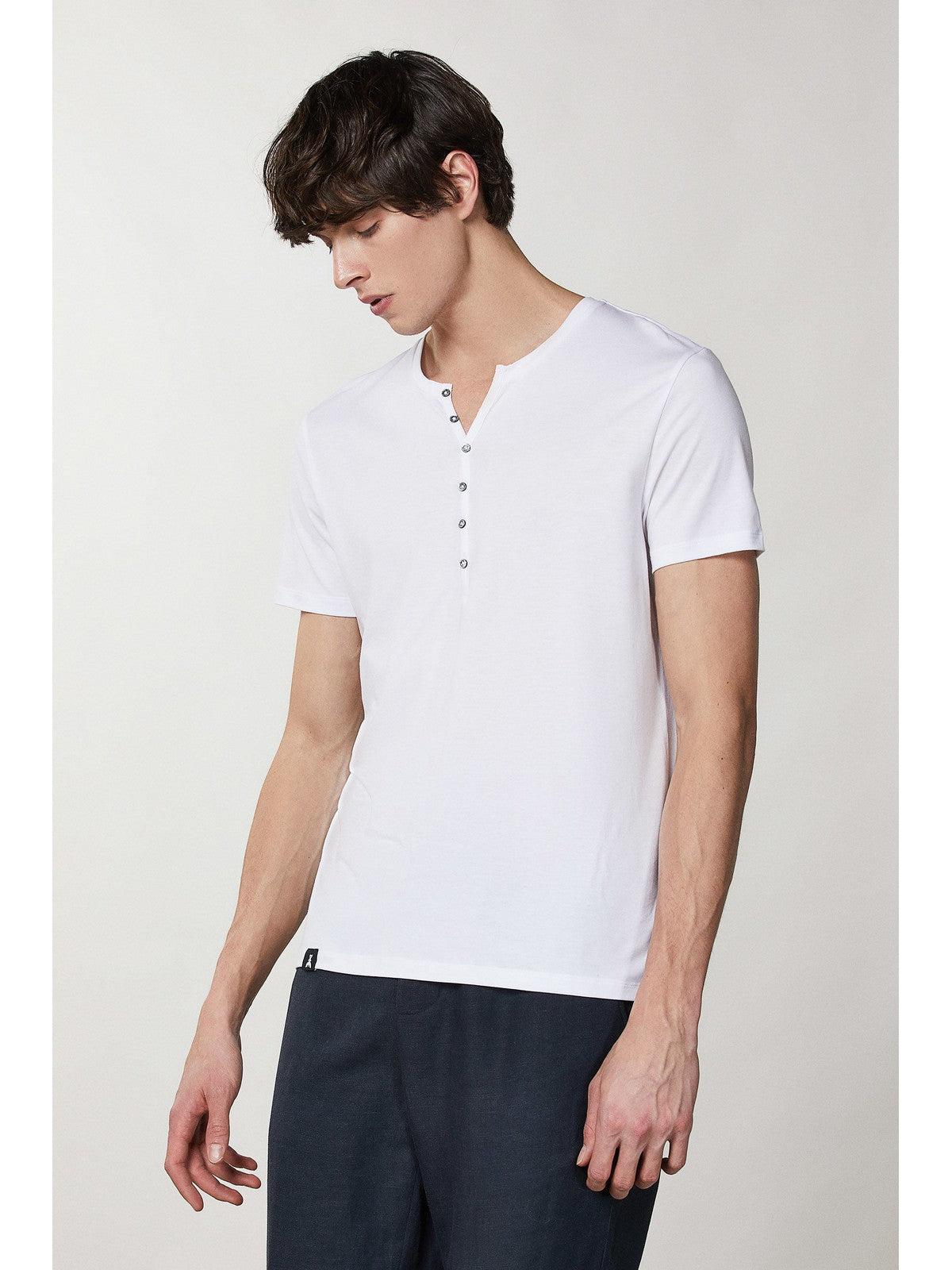 PATRIZIA PEPE Ανδρικό T-Shirt και Πόλο 5M1267 JT23 W103 Λευκό - Στυλιζαρισμένο
