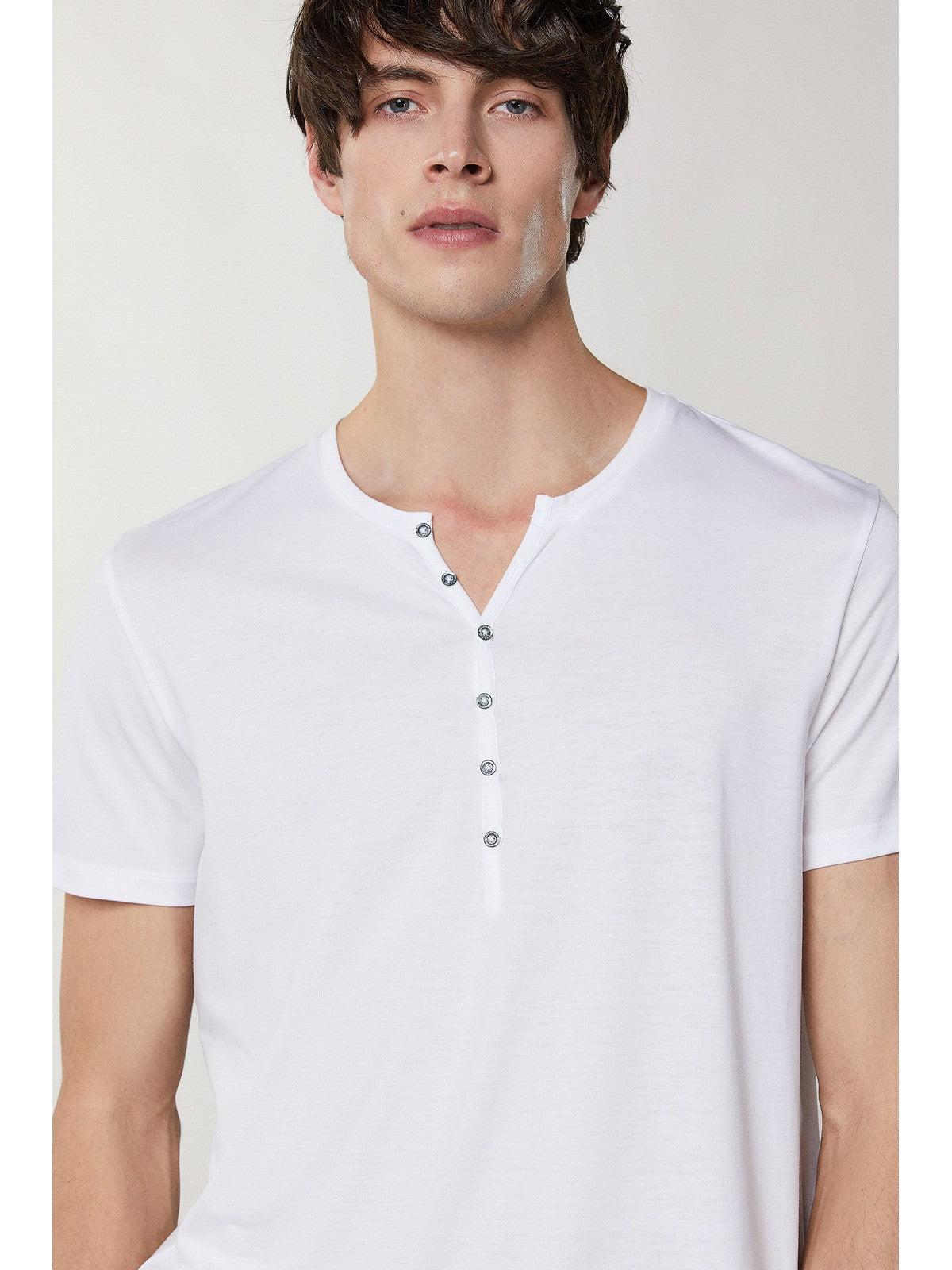 PATRIZIA PEPE Ανδρικό T-Shirt και Πόλο 5M1267 JT23 W103 Λευκό - Στυλιζαρισμένο