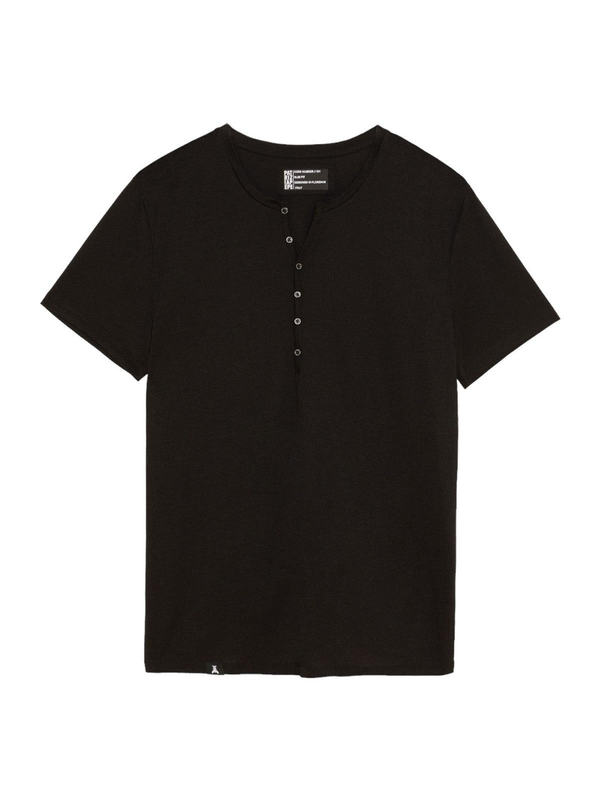PATRIZIA PEPE Ανδρικό T-Shirt και Πόλο 5M1267 JT23 K102 Μαύρο - Στυλιζαρισμένο