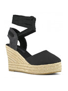 COLORES DE CALIFORNIA Tacón de cuña para mujer CAPRI04 BLA Negro - Stiletto