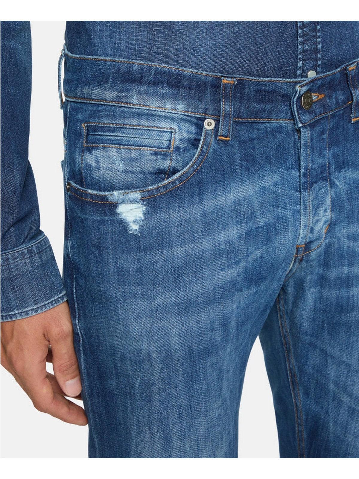 DONDUP Ανδρικό Τζιν George UP232 DS0107U GF9 800 Μπλε - Ελαστικό