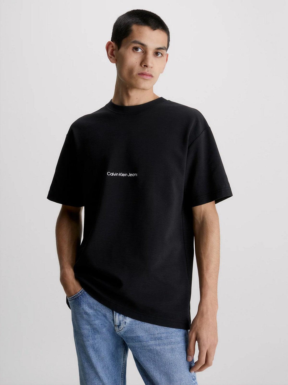 CALVIN KLEIN T-Shirt e Polo Uomo J30J323491 BEH Nero - Stilato