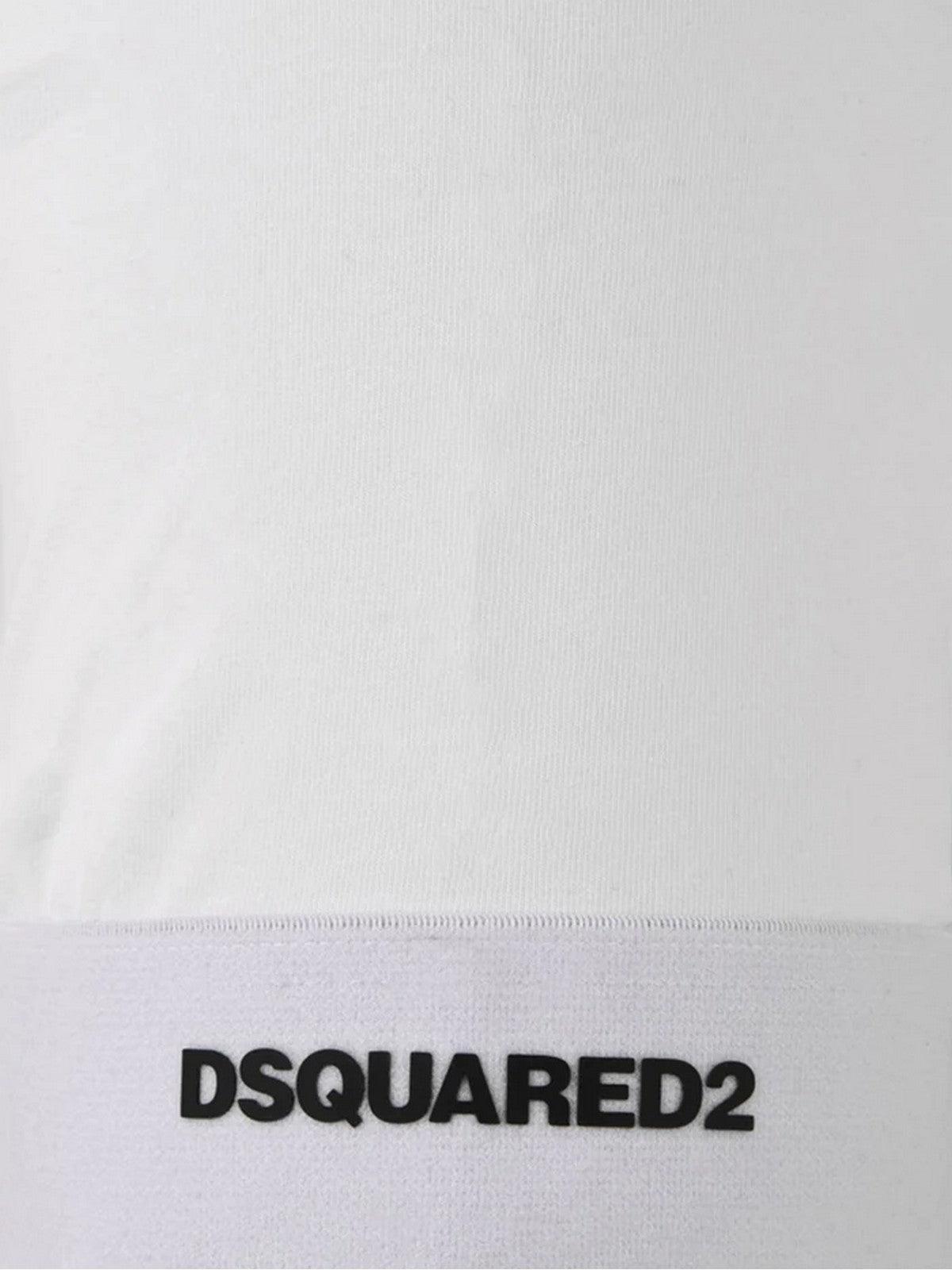 Camiseta y polo DSQUARED2 para hombre D9M3U4810 100 Blanco - Styled