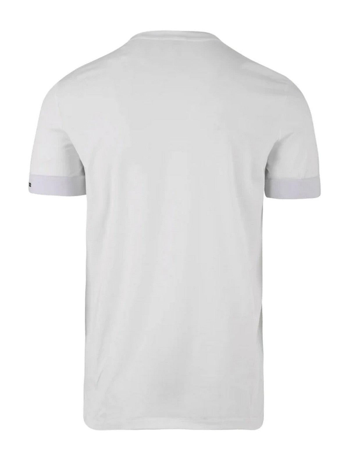 Camiseta y polo DSQUARED2 para hombre D9M3U4810 100 Blanco - Styled