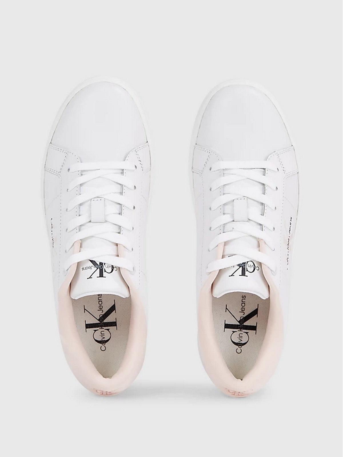 CALVIN KLEIN Γυναικείο Αθλητικό Παπούτσι YW0YW01444 01U Λευκό - Στιλέτο