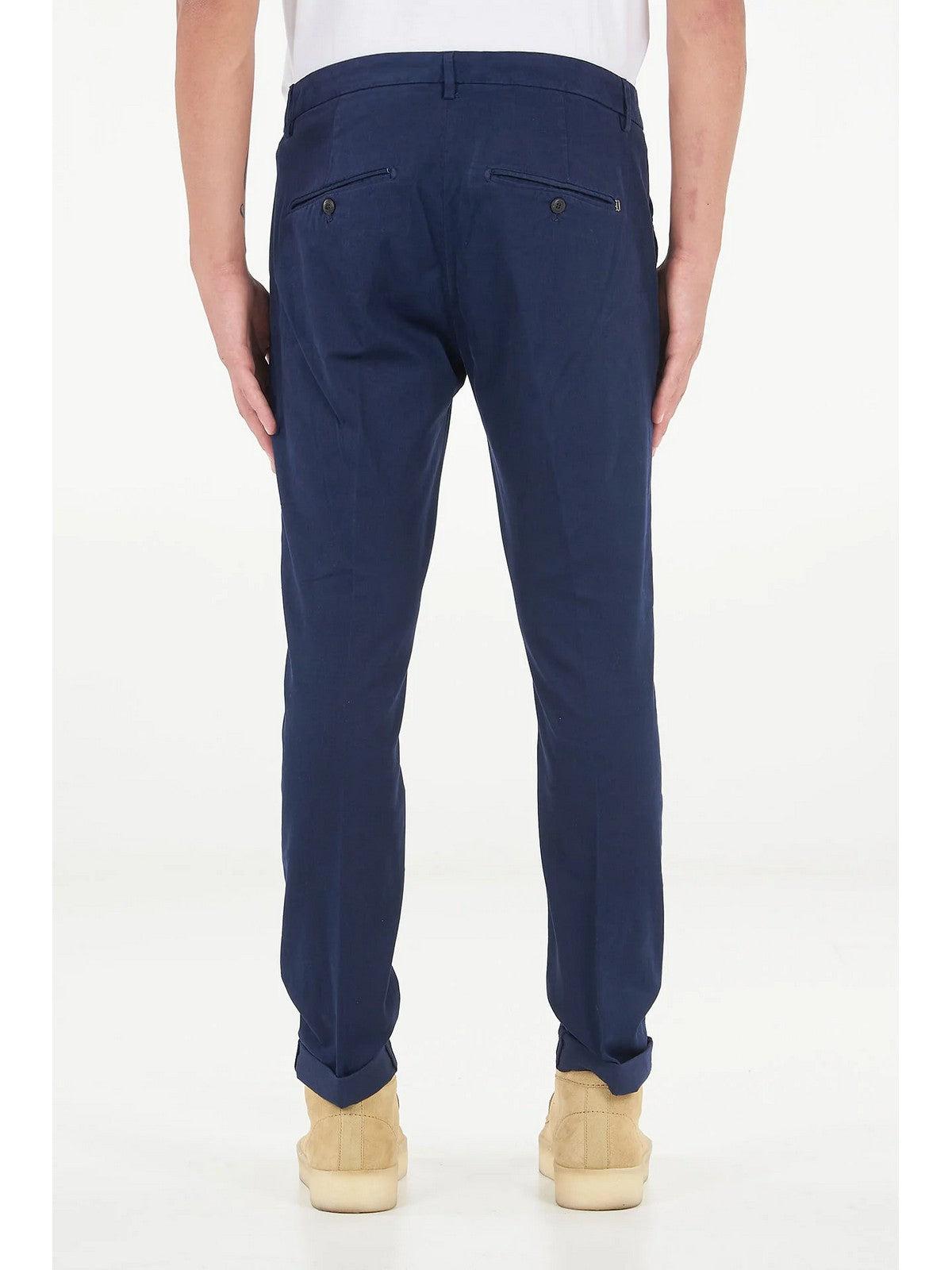 Pantalones Gaubert DONDUP para hombre UP235 GSE043U PTD 866 Azul - Rectos