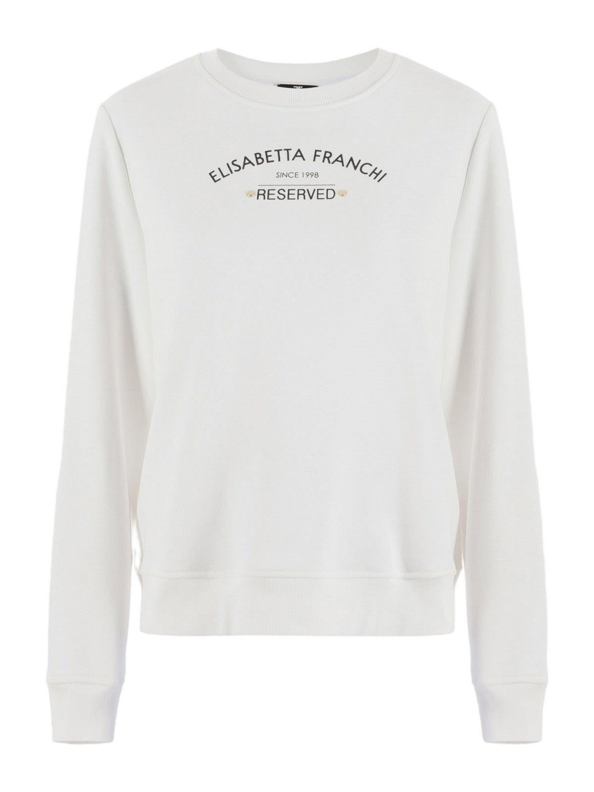 ELISABETTA FRANCHI Felpa Donna MD00241E2 360 Avorio - Stilato