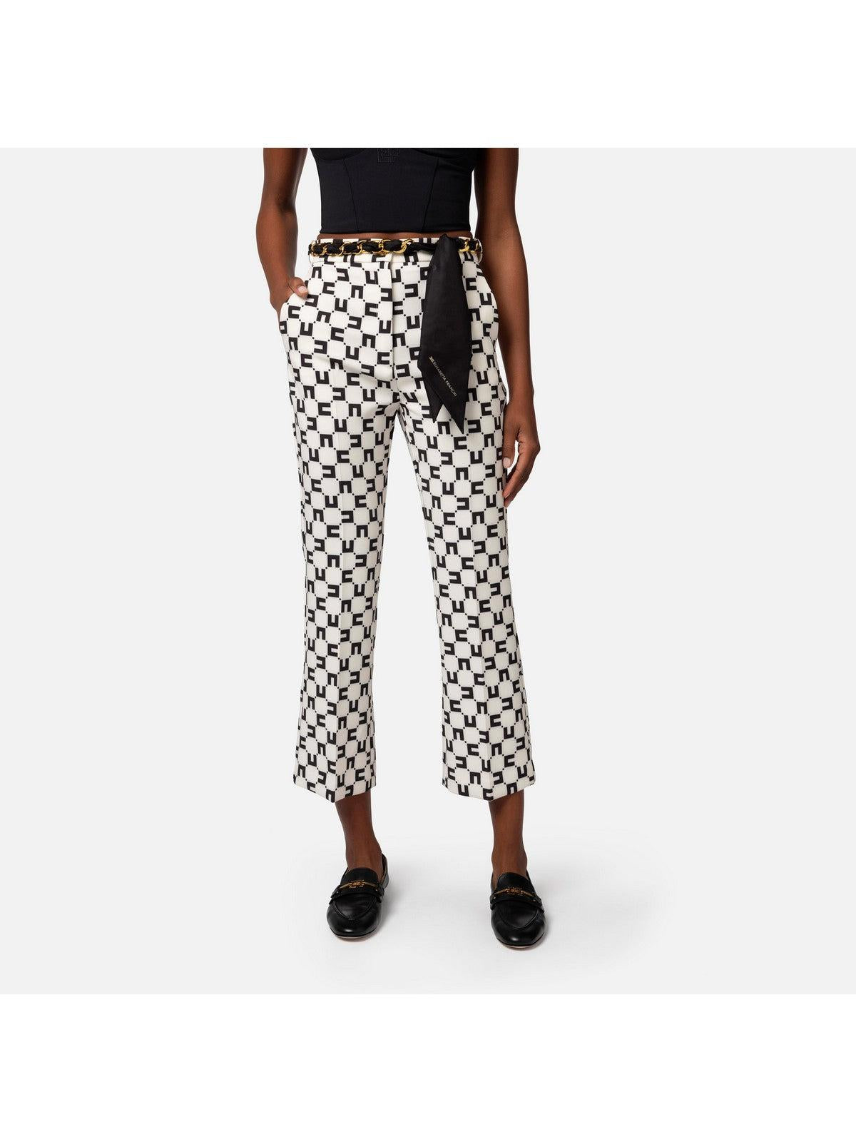 ELISABETTA FRANCHI Pantalone Donna PAS1641E2 E84 Avorio - Stilato