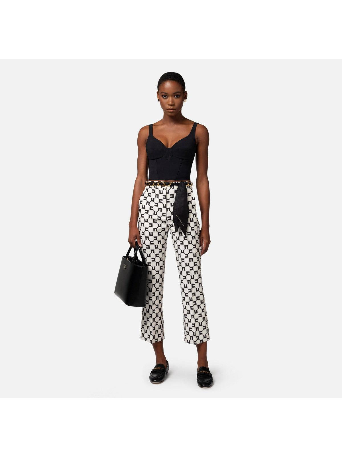 ELISABETTA FRANCHI Pantalone Donna PAS1641E2 E84 Avorio - Stilato