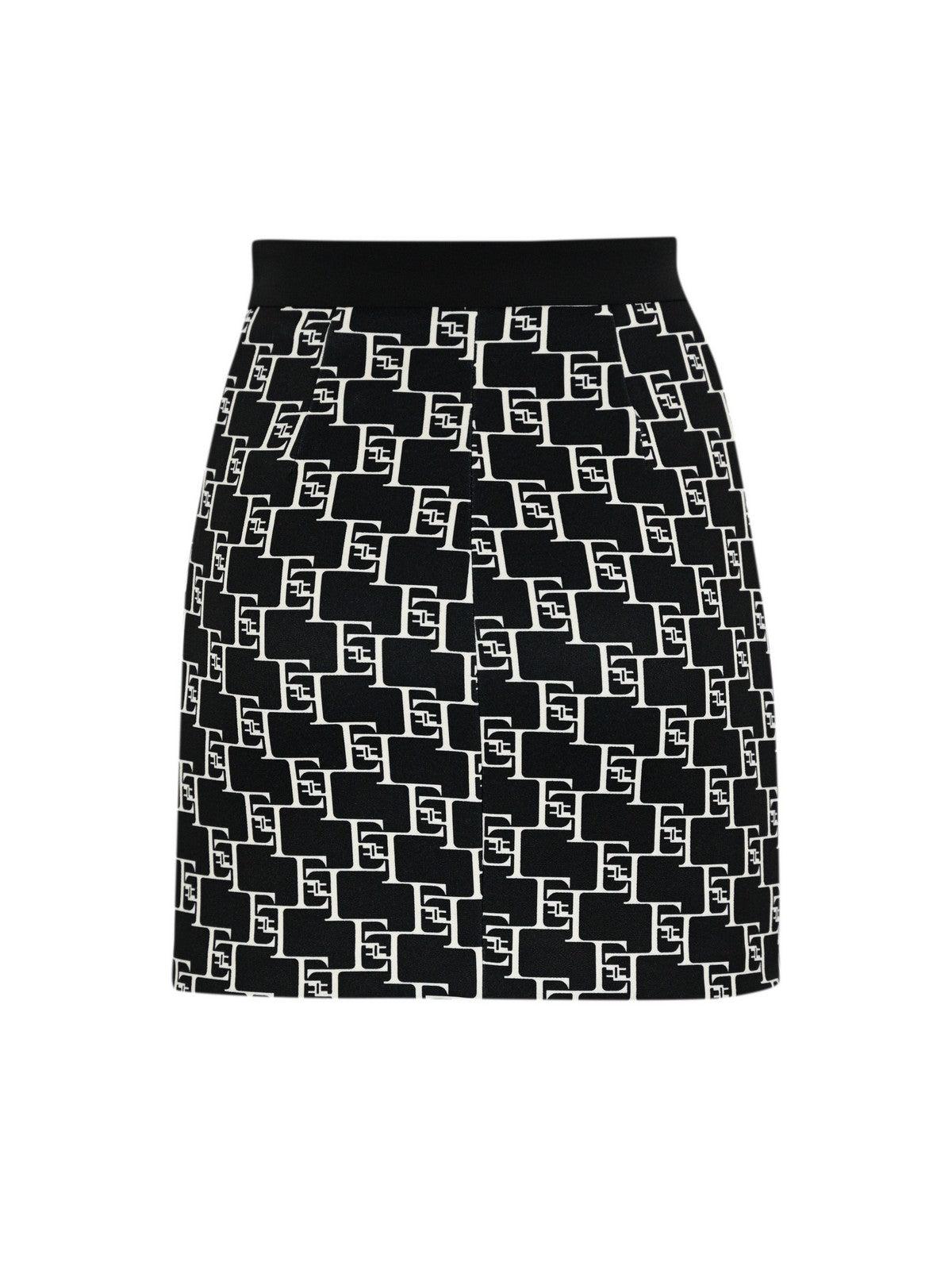 ELISABETTA FRANCHI Γυναικεία Φούστα GOS0341E2 685 Μαύρη - Ελαστική