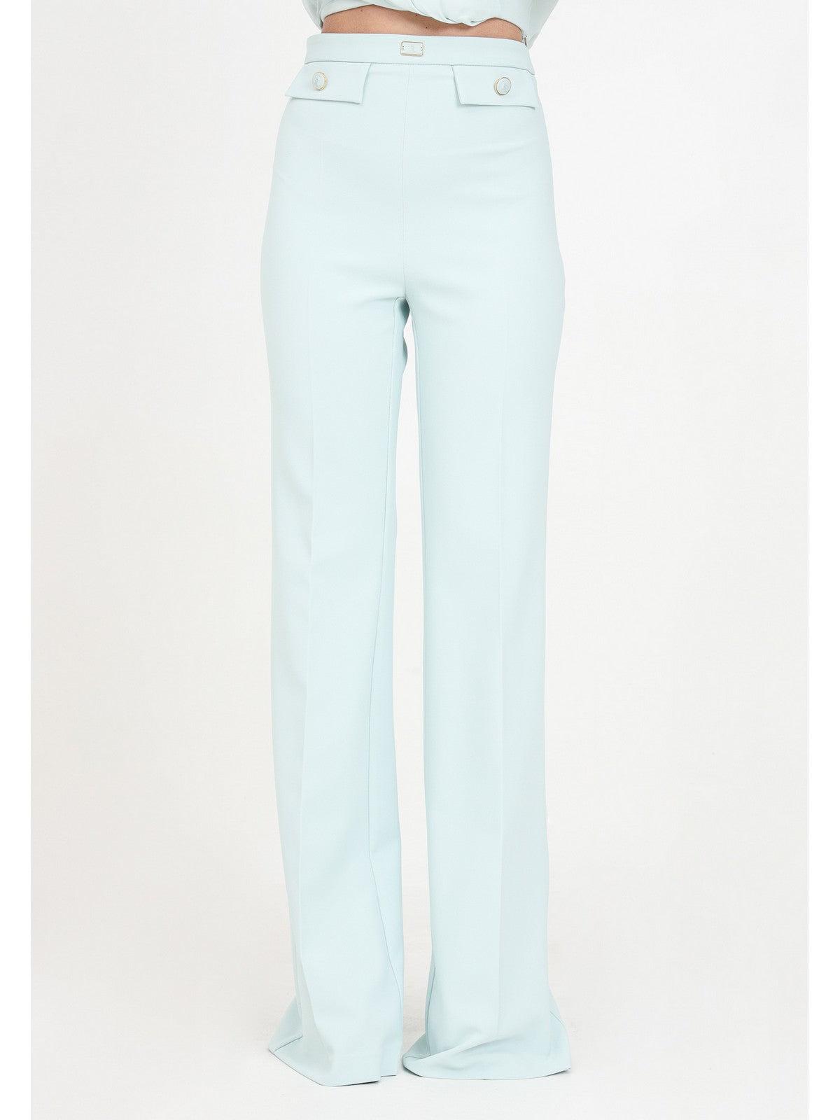 ELISABETTA FRANCHI Γυναικείο Παντελόνι PA02941E2 BV9 Πράσινο - Ελαστικό