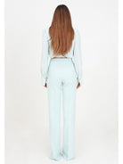 ELISABETTA FRANCHI Γυναικείο Παντελόνι PA02941E2 BV9 Πράσινο - Ελαστικό