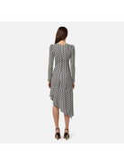 ELISABETTA FRANCHI Γυναικείο Φόρεμα ABS4442E2 685 Μαύρο - Στυλιζαρισμένο