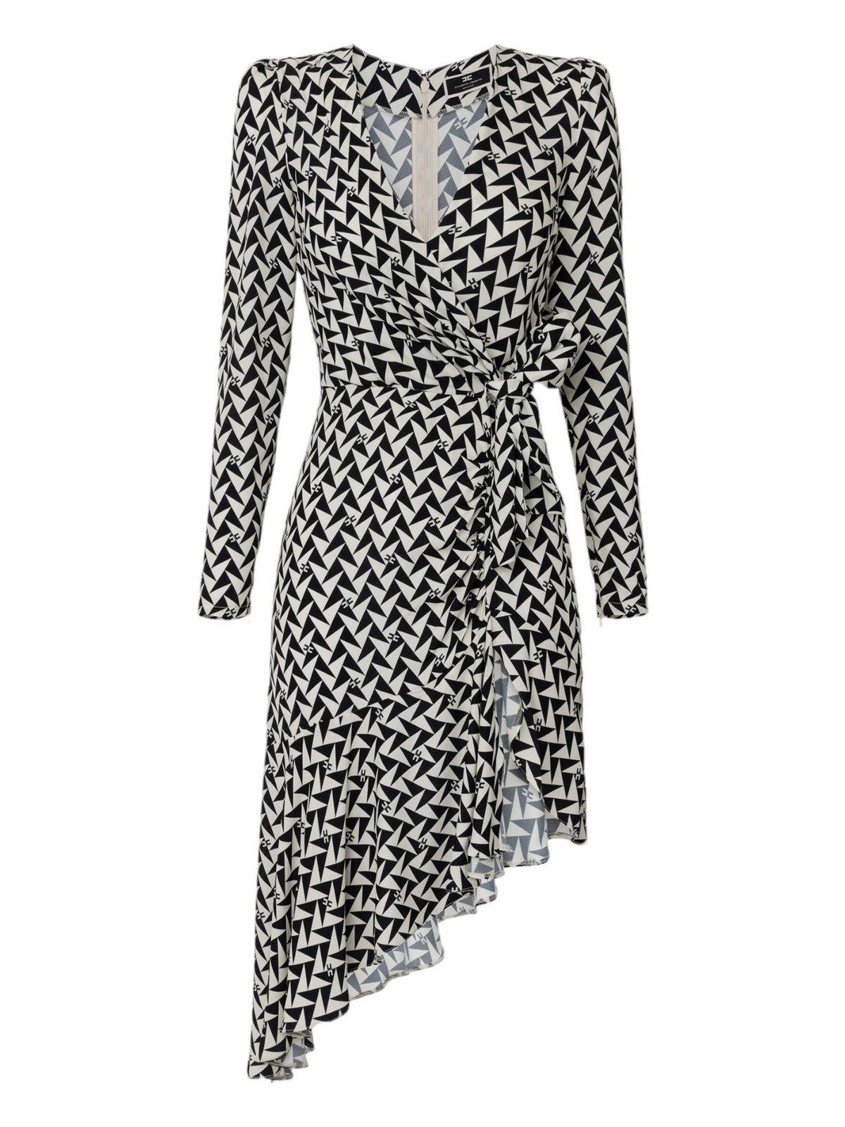 ELISABETTA FRANCHI Γυναικείο Φόρεμα ABS4442E2 685 Μαύρο - Στυλιζαρισμένο