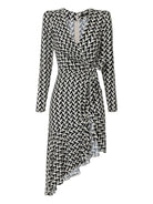 ELISABETTA FRANCHI Γυναικείο Φόρεμα ABS4442E2 685 Μαύρο - Στυλιζαρισμένο