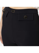 ELISABETTA FRANCHI Γυναικείο Παντελόνι PA02941E2 110 Μαύρο - Ελαστικό