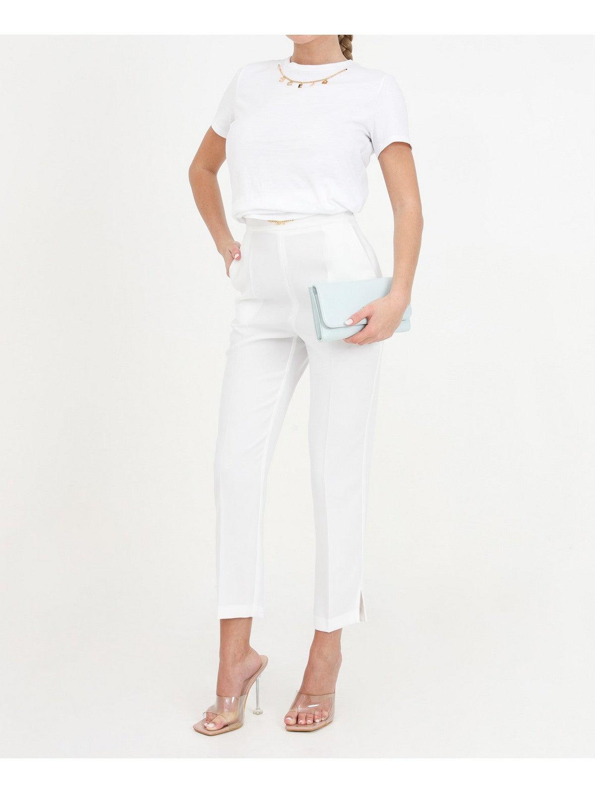 ELISABETTA FRANCHI Pantalón de mujer PA02341E2 360 Marfil - Elástico