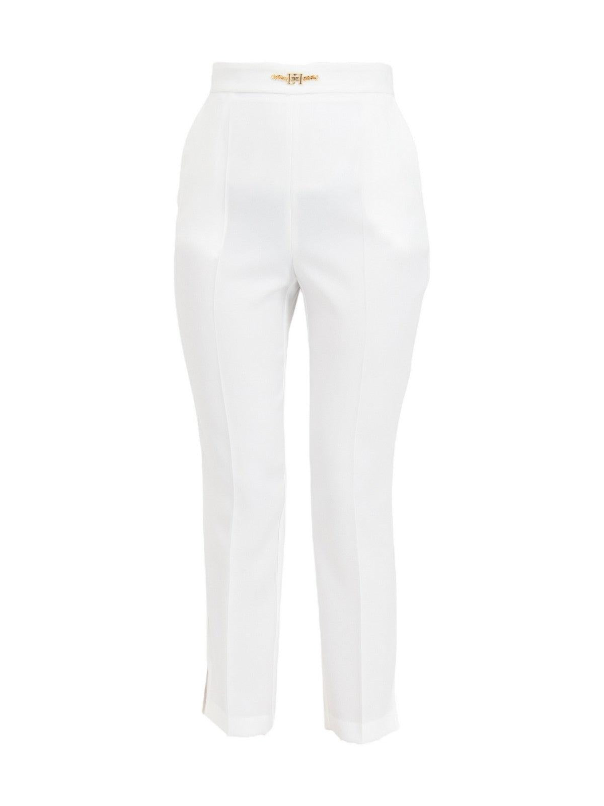 ELISABETTA FRANCHI Pantalón de mujer PA02341E2 360 Marfil - Elástico