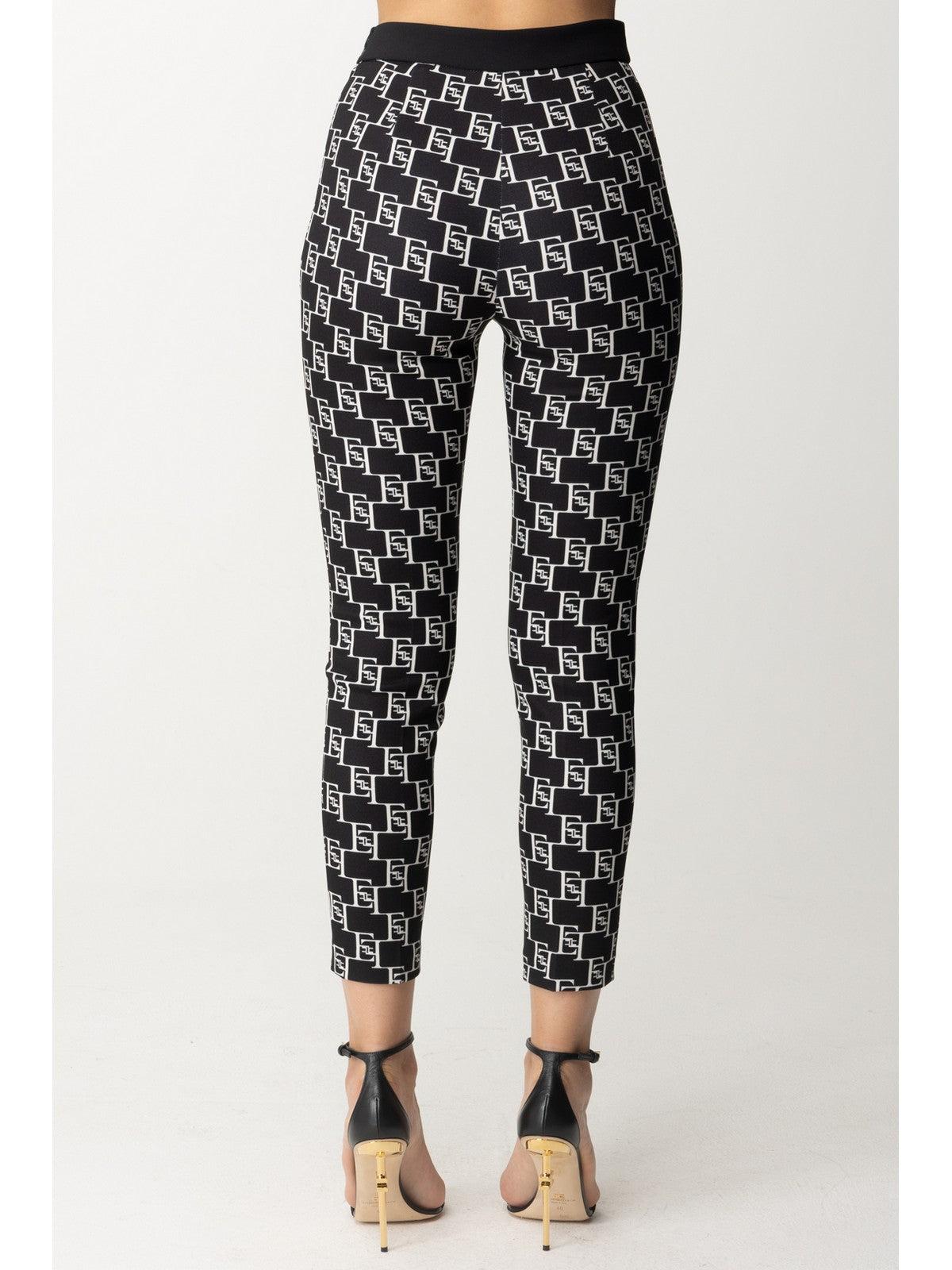 ELISABETTA FRANCHI Γυναικείο Παντελόνι PAS1441E2 685 Μαύρο - Ελαστικό