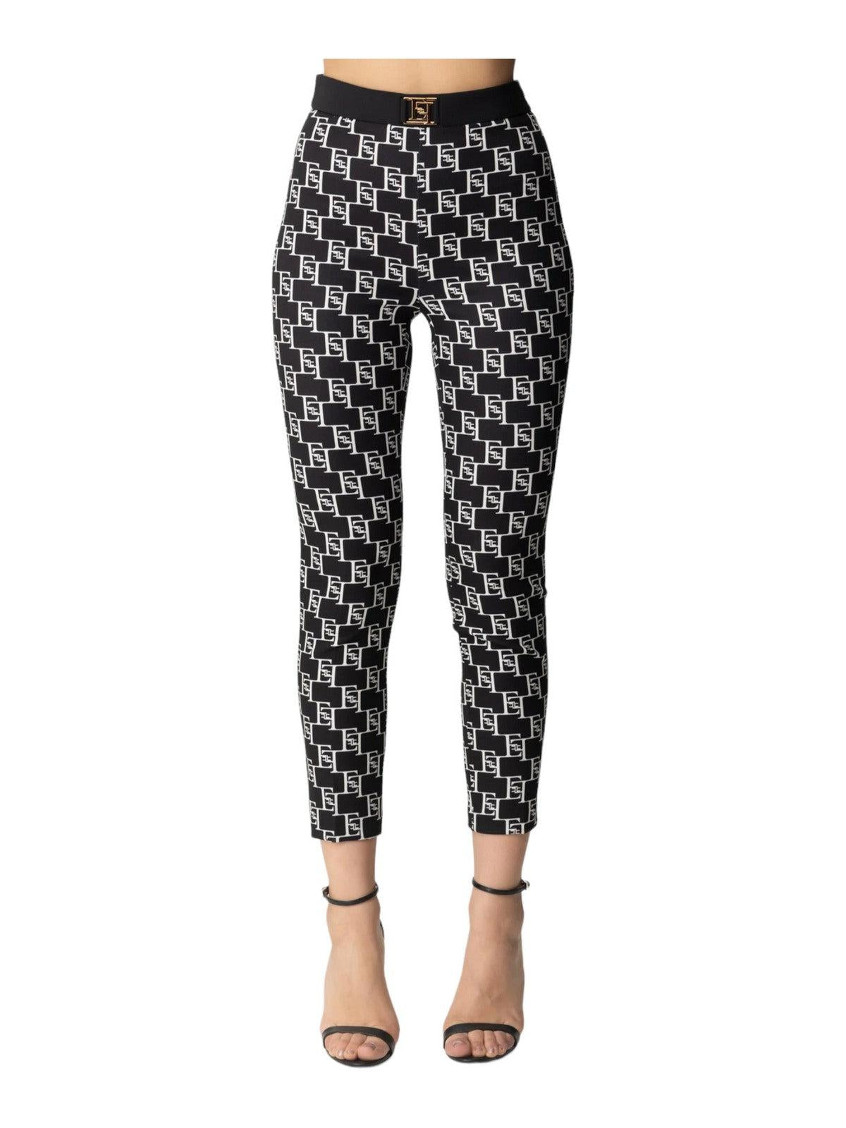 ELISABETTA FRANCHI Γυναικείο Παντελόνι PAS1441E2 685 Μαύρο - Ελαστικό