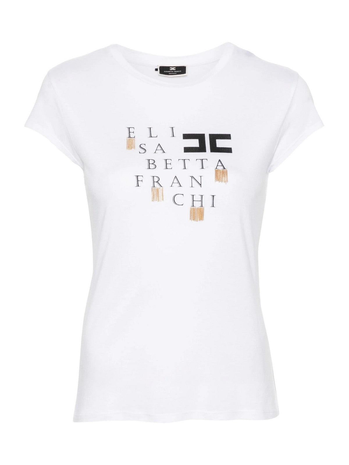ELISABETTA FRANCHI Camiseta y polo de mujer MA00841E2 270 Blanco - Estilo