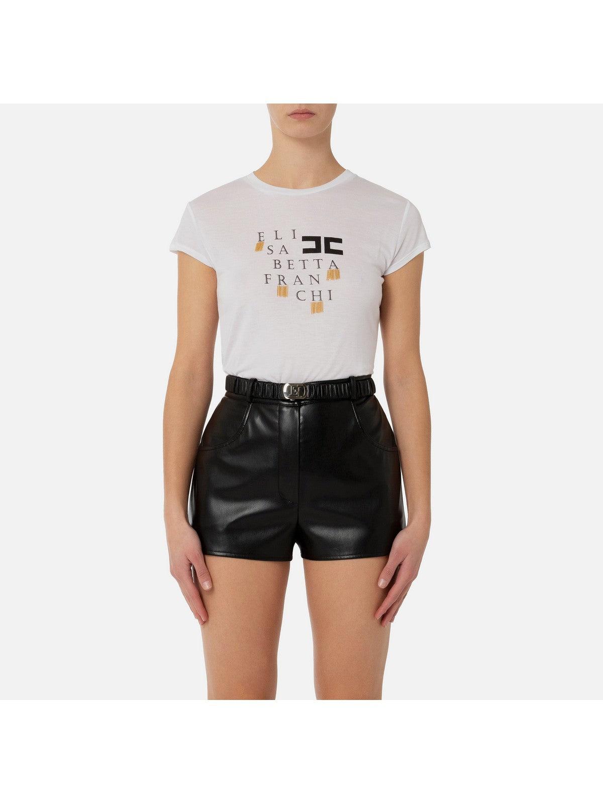 ELISABETTA FRANCHI Camiseta y polo de mujer MA00841E2 270 Blanco - Estilo