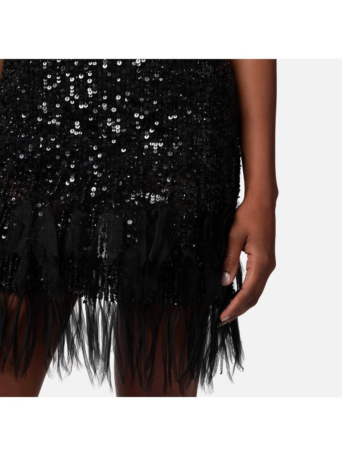 ELISABETTA FRANCHI Vestido de mujer AB62442E2 110 Negro - Estilo