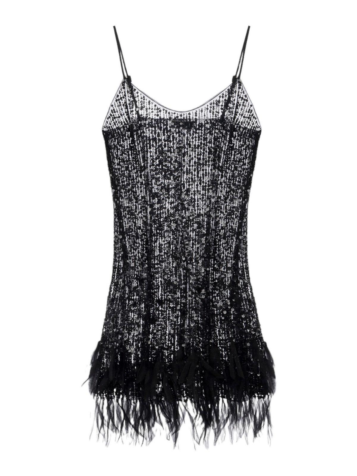 ELISABETTA FRANCHI Vestido de mujer AB62442E2 110 Negro - Estilo