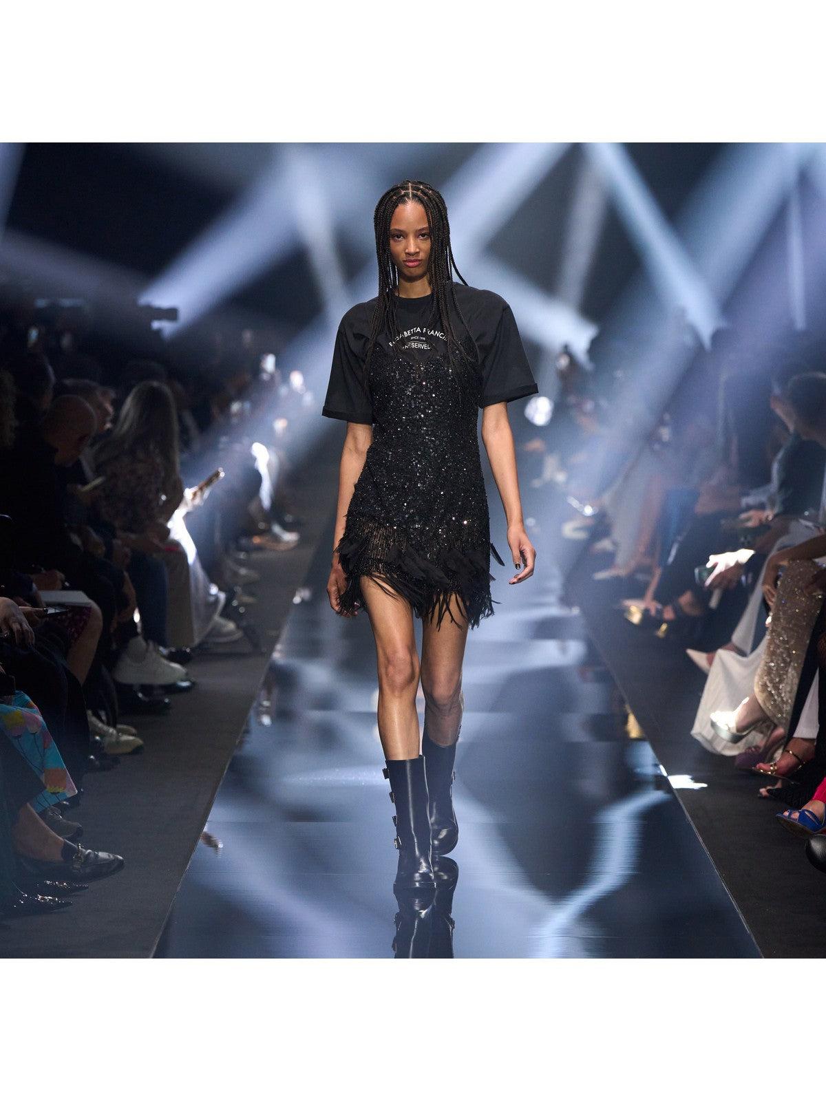 ELISABETTA FRANCHI Vestido de mujer AB62442E2 110 Negro - Estilo