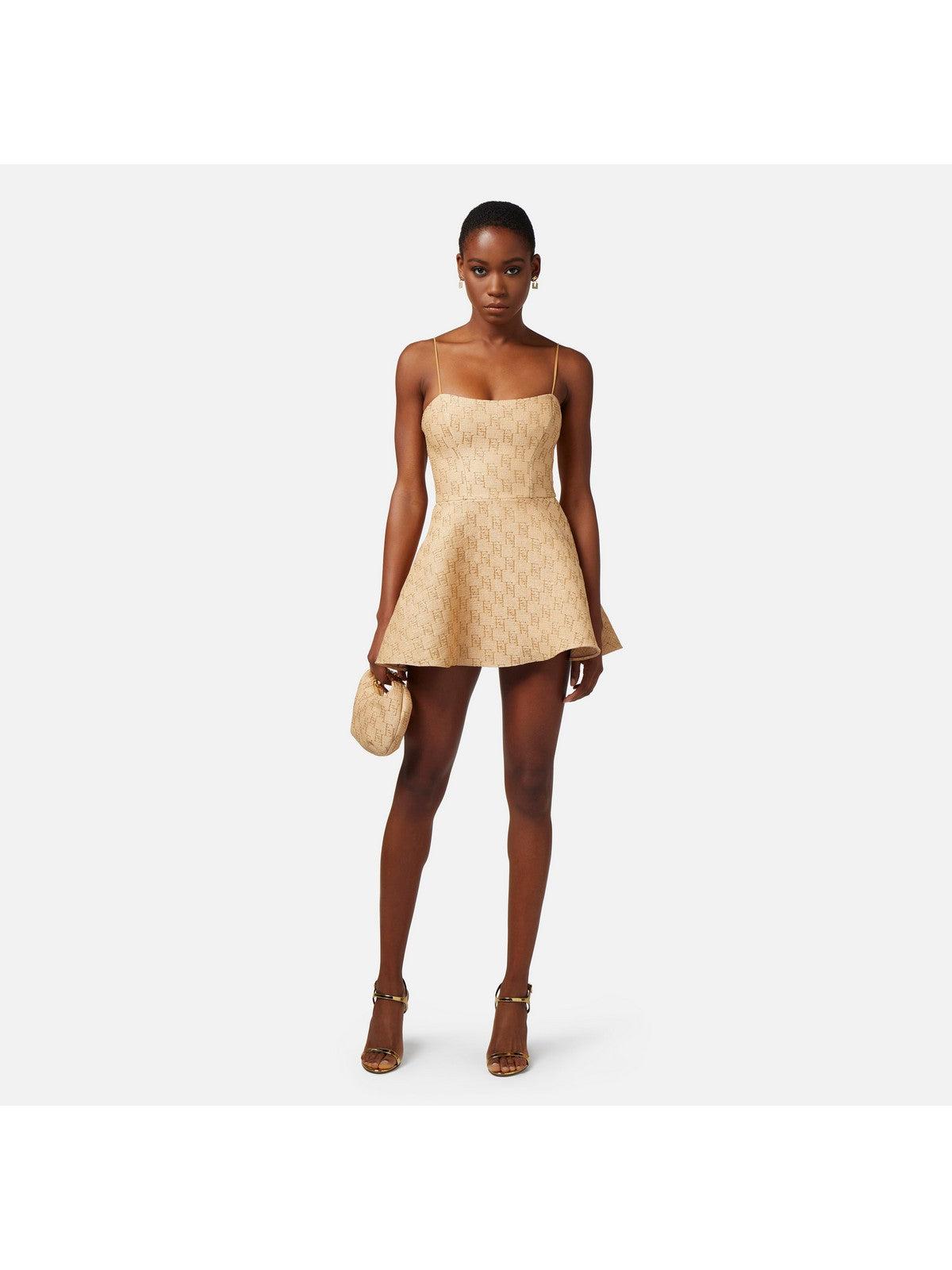 ELISABETTA FRANCHI Vestido de mujer AB64142E2 CE1 Beige - Estilo