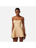 ELISABETTA FRANCHI Vestido de mujer AB64142E2 CE1 Beige - Estilo