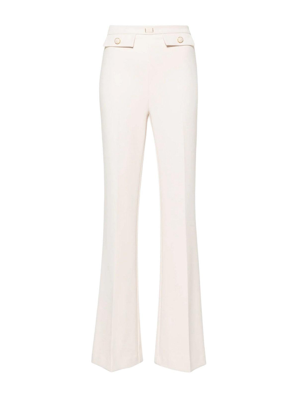 ELISABETTA FRANCHI Γυναικείο Παντελόνι PA02941E2 193 Ιβουάρ - Ελαστικό