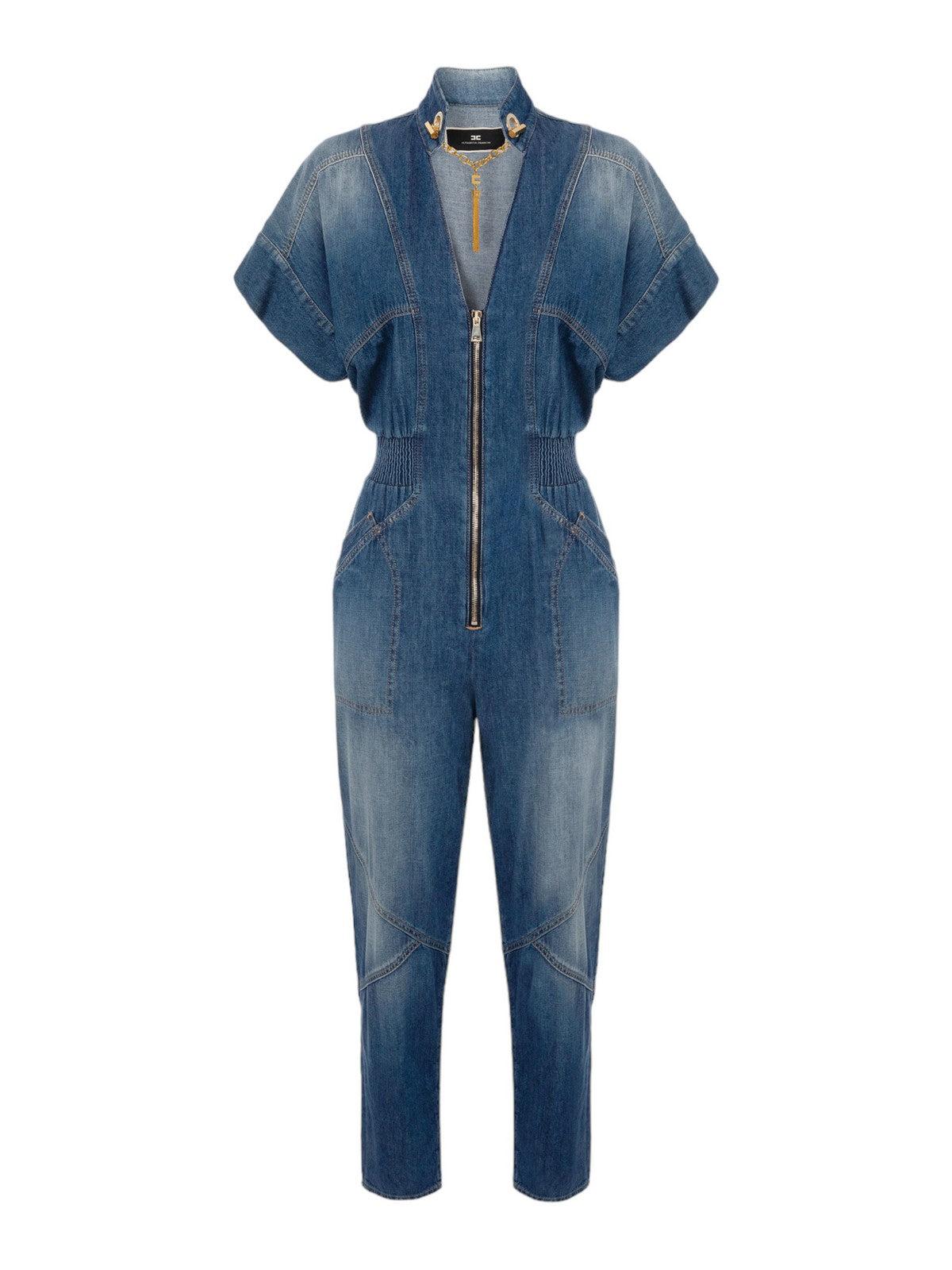 ELISABETTA FRANCHI Γυναικεία Φόρμα TJ28I41E2 104 Μπλε - Στυλιζαρισμένη