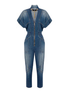 ELISABETTA FRANCHI Γυναικεία Φόρμα TJ28I41E2 104 Μπλε - Στυλιζαρισμένη