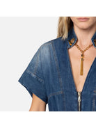 ELISABETTA FRANCHI Γυναικεία Φόρμα TJ28I41E2 104 Μπλε - Στυλιζαρισμένη