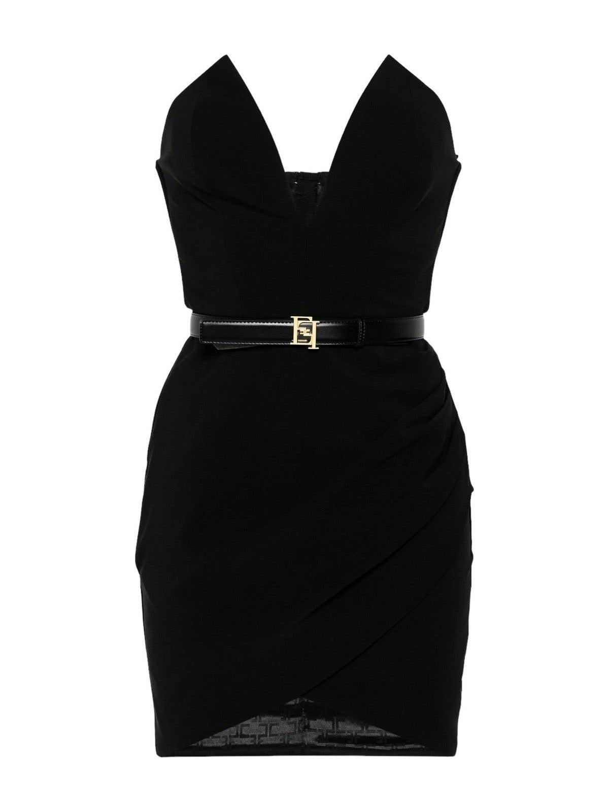 ELISABETTA FRANCHI Vestido de mujer AB64842E2 110 Negro - Estilo